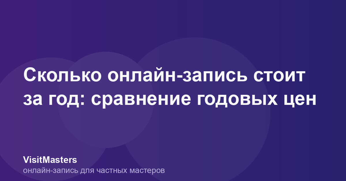 Сколько онлайн-запись стоит за год: сравнение годовых цен